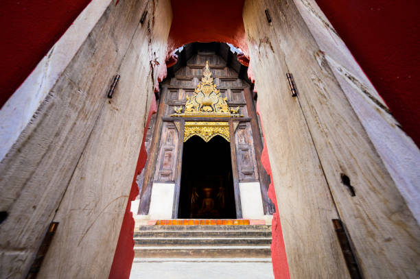 istock Entrance Frame with Old Church in Phan Tao Temple 1452416321