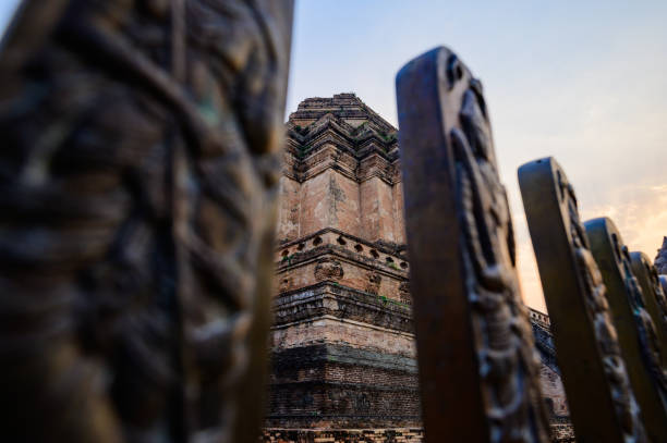 istock Ancient Pagoda of Wat Chedi Luang at Evening 1452416407