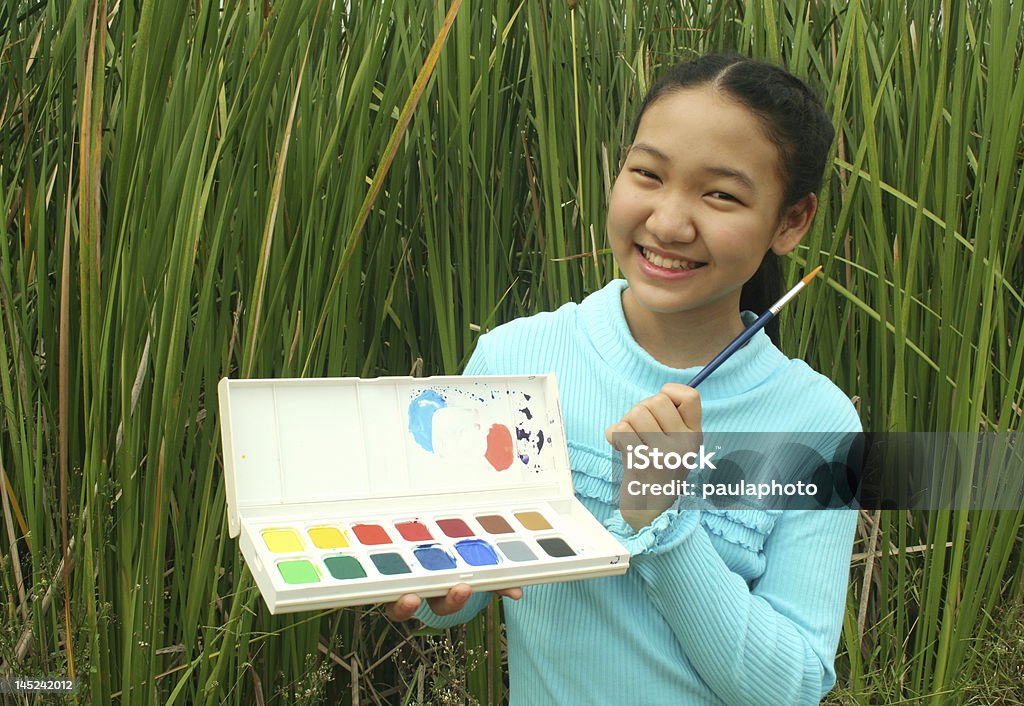 Junge Künstler (Serie - Lizenzfrei Feld Stock-Foto