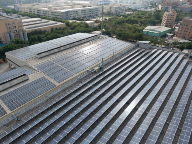 istock building roof, solar power 1452433247