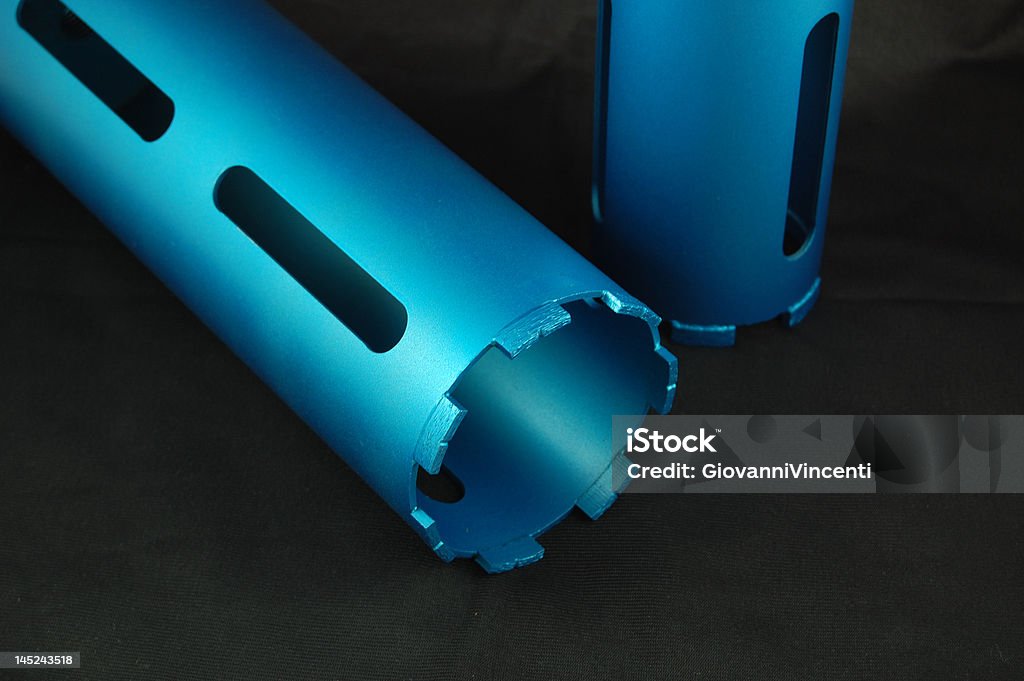 Blue Mèche de perceuse core - Photo de Perceuse électrique libre de droits