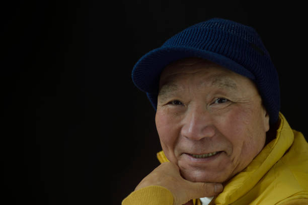 istock Smiling Japanese senior man 1452437961