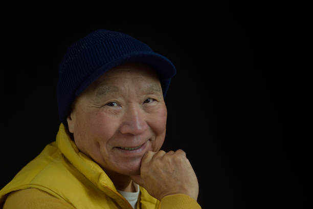 istock Smiling Japanese senior man 1452437975