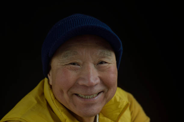 istock Smiling Japanese senior man 1452437984