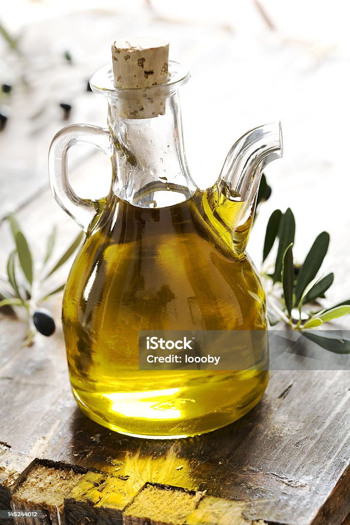 olive oil bottle of pure fresh olive oil Bottle Stock Photo