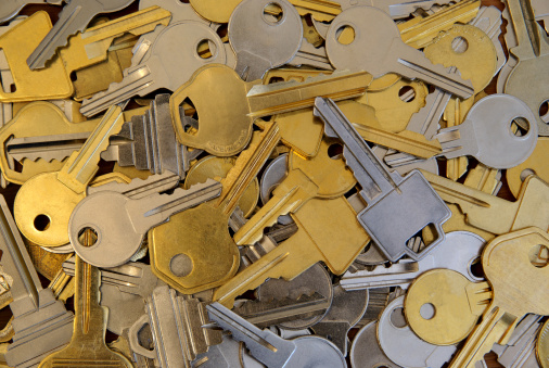 Keys in a variety of shapes and sizes.