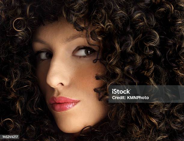 Beauty With Thick Hair Stock Photo - Download Image Now - Women, 1970-1979, 70-79 Years