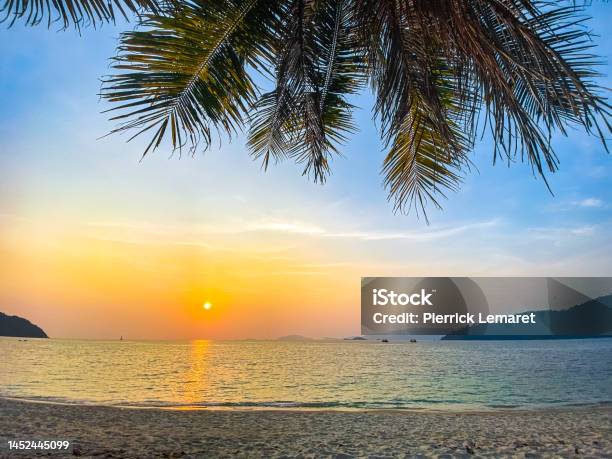 View Of Sunset Beach In Koh Lipe Thailand Stock Photo - Download Image Now - Aerial View, Andaman Sea, Asia