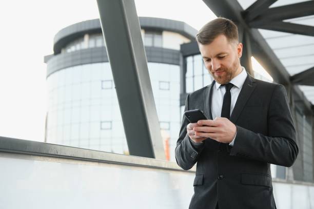 istock Businessman in an elegant city 1452445808