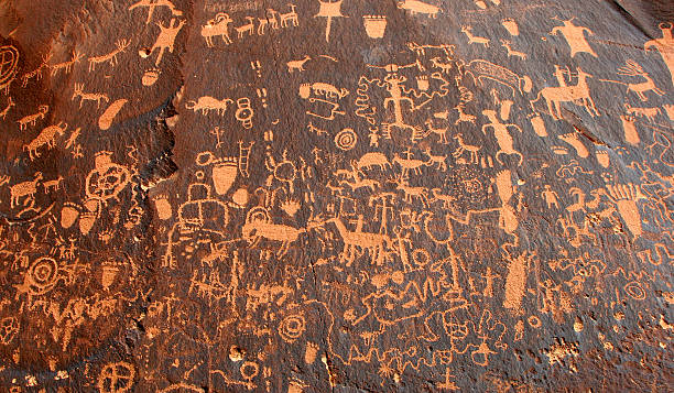istock Newspaper Rock State Historic Park, Utah. 145244872
