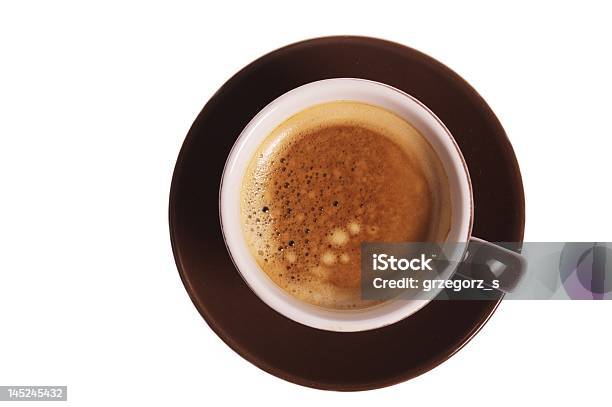Ansicht Von Obentasse Mit Kaffee Stockfoto und mehr Bilder von Alkoholfreies Getränk - Alkoholfreies Getränk, Braun, Cappuccino