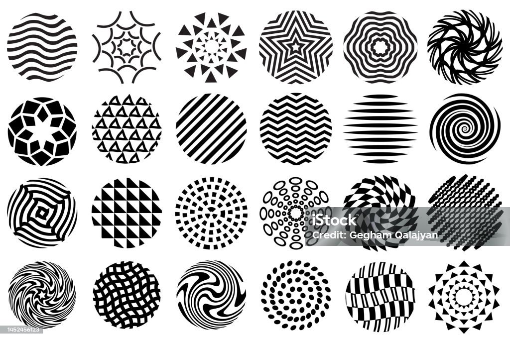Design Incircle Circle Design Elements Stock Illustration - Download Image Now - 1980 ...