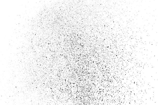 Distressed black texture. Distressed black texture. Dark grainy texture on white background. Dust overlay textured. Grain noise particles. Rusted white effect. Grunge design elements. Vector illustration, EPS 10. stain test stock illustrations