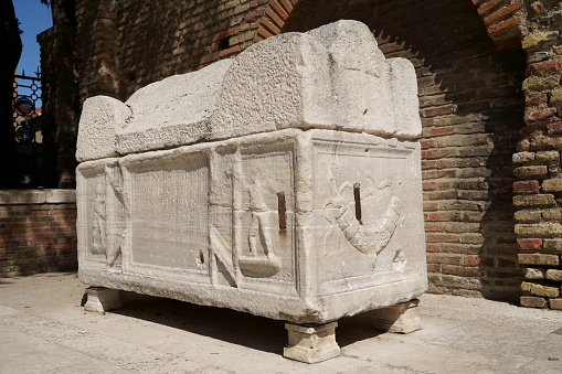 stone sarcophagus in Ravenna