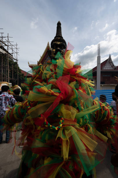 istock Chachoengsao, Thailand, 09 October 2022. Wat Chuk Chue. Standing Vessavana Buddha image 1452459912