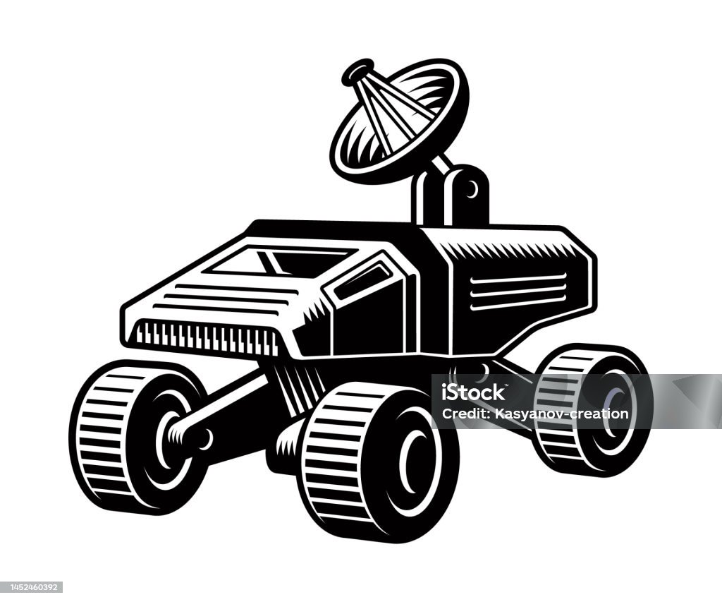 Space Rover Cartoon Vector Space Rover Vector Logo Stock Illustration - Download Image Now - Mars ...