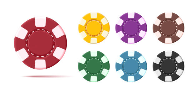 3d render Illustration of the colorful casino poker chips of different money par, gambling money 3d render Illustration of the colorful casino poker chips of different money par, gambling money, isolated par stock illustrations