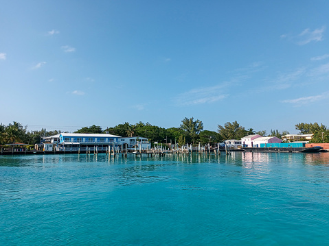 The marina in North Bimini in the Bahamas