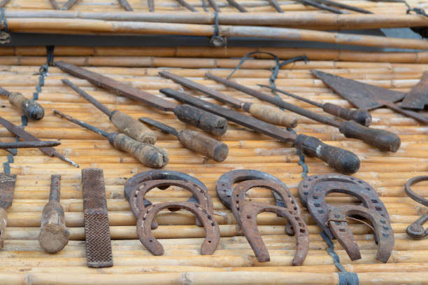 istock antique metal tools used for horseshoeing 1452469225