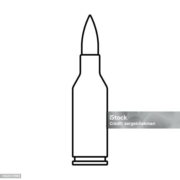 글머리 기호 아이콘입니다 카트리지 아이콘입니다 군사 탄약 총알 또는 후원자 실루엣 M1 개런드 소총에 대한 스톡 벡터 아트 및 ...