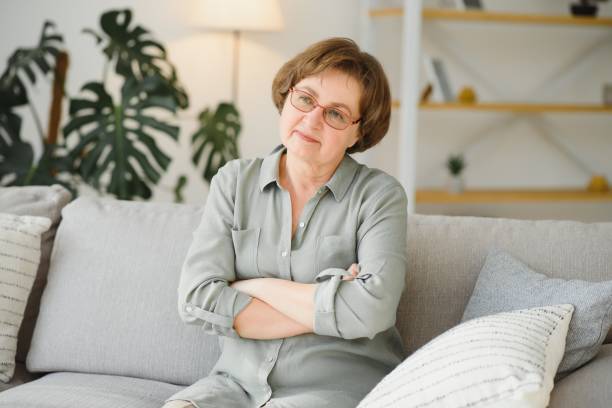 istock Portrait of a smiling elderly woman. 1452473210