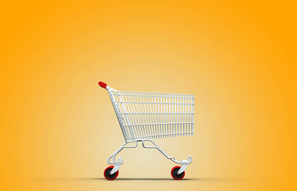 istock supermarket shopping cart with nothing inside - 3d render 1452474370