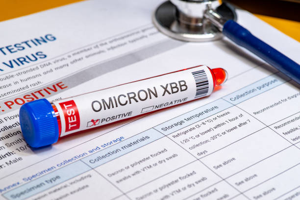 istock Test tube labelled 