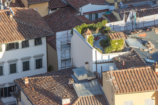 Roof Garden at Florence in Tuscany, Italy
