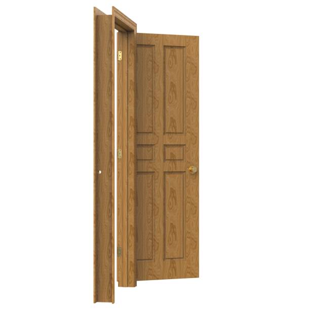 istock open isolated door closed 3d illustration rendering 1452481366