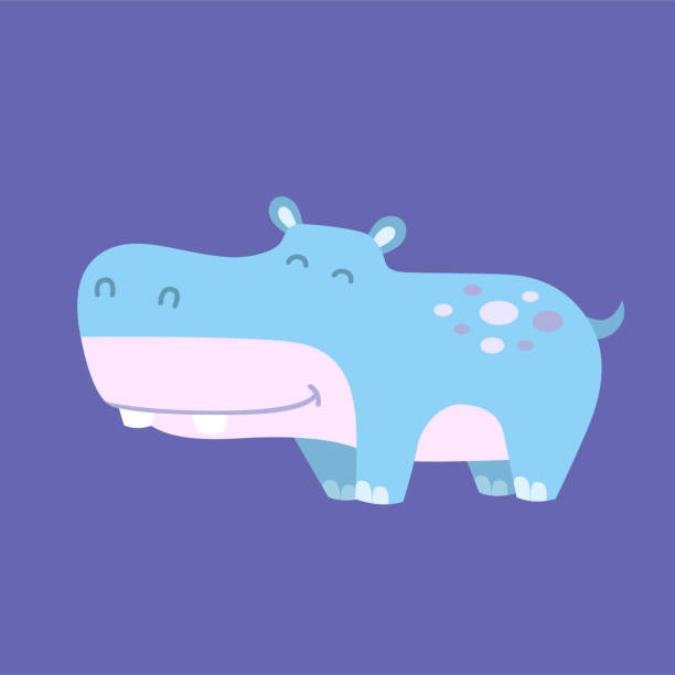 Cartoon Of A Hippo Mouth Open Illustrations, Royalty-Free Vector Graphics &  Clip Art - iStock