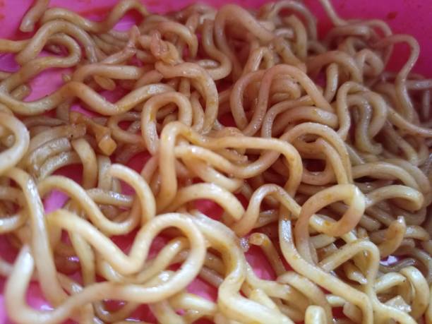 istock Close up of noodles 1452484450