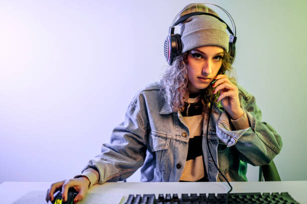 istock Cyber sport gamer play game 1452486126
