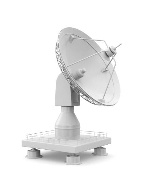 istock satellite dish on white background. Isolated 3D illustration 1452488808