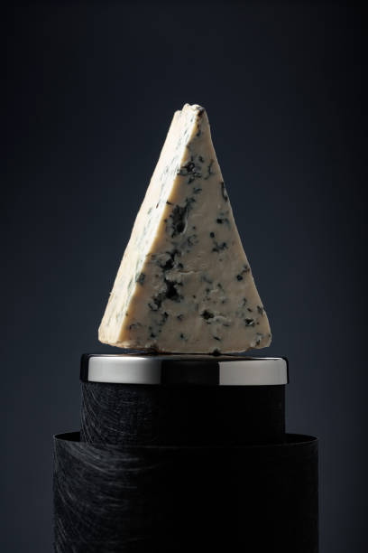 istock Triangle piece of blue cheese. 1452488887