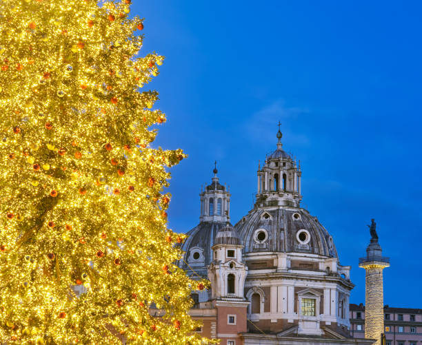 istock Christmas tree in Piazza Venezia, Rome Italy 1452489544