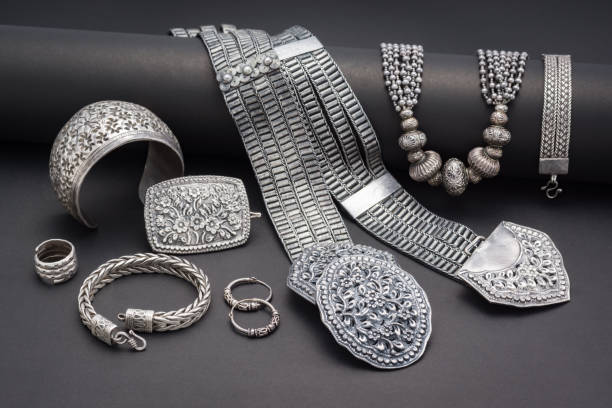 istock traditional silver jewelry 1452492385