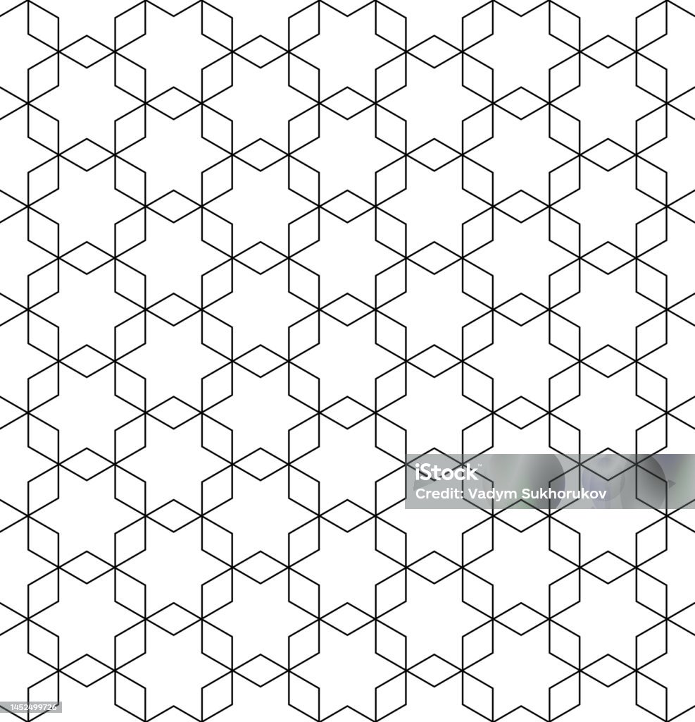 Vector Mô Hình Lục Giác Liền Mạch Hình Học Trừu Tượng Nền Poly ...