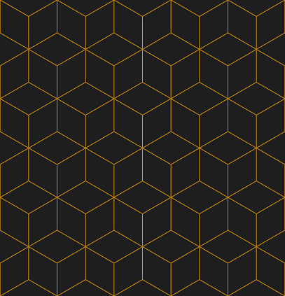 Vector seamless rhombus pattern. Abstract geometric background. Stylish fractal texture. EPS 10
