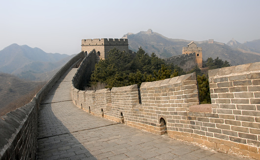 A tower of the great wall of china. 