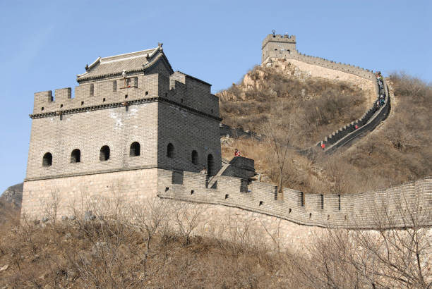 The Great Wall of China at Juyongguan near Beijing stock photo