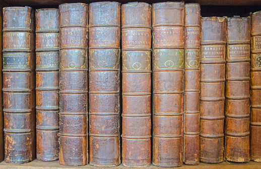 Historic Leather Bound Volumes of Chamber's Dictionary