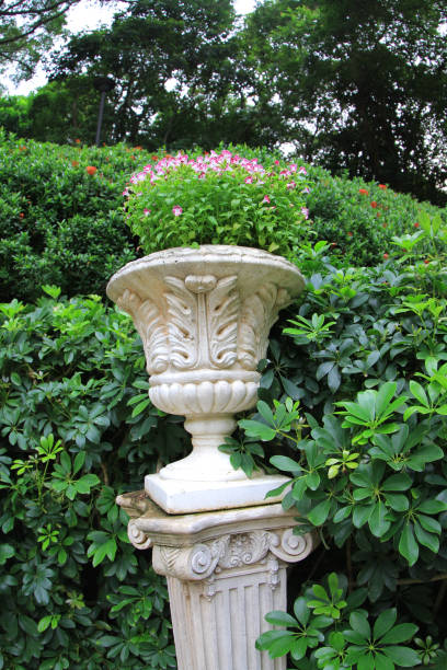 istock an old stone chalice sculpture in barrock park 1452511030