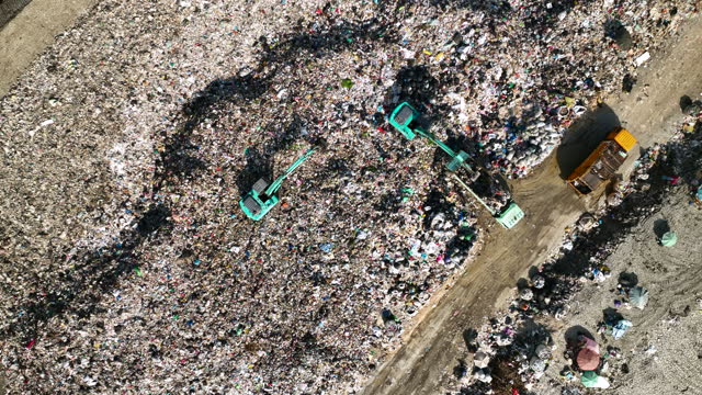 Landfill junk yard recycle the environment