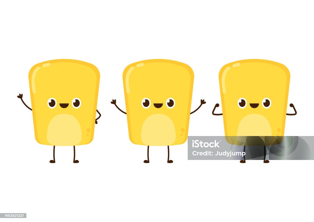 Kernel Character Corn Kernel Character Design Corn On White Background Corn Kernel ...