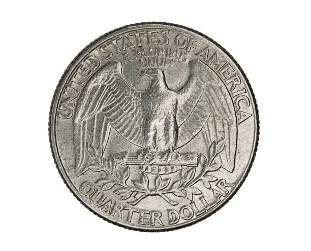 istock United States quarter coin with eagle symbol 1452525869