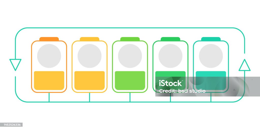 Battery Loading Image Battery Recharging Process Infographic Chart Design Template Stock ...