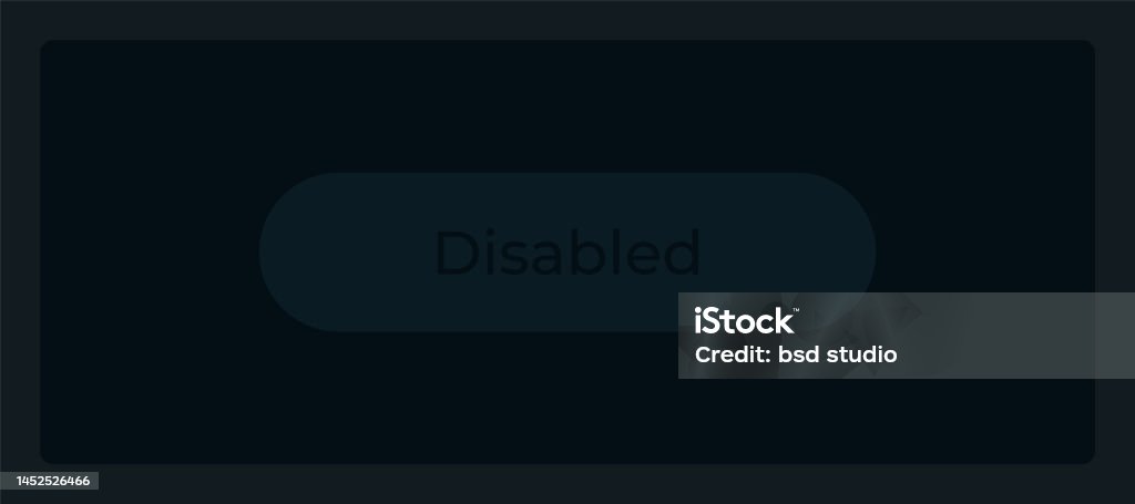 Disabled Control Ui Disabled Sign Up Button Ui Element Template Stock Illustration ...