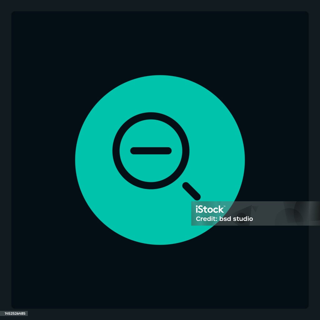 Active Decrease Zoom Ui Element Template Stock Illustration - Download ...