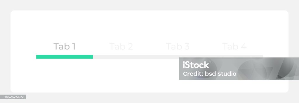 Tab Header Background Tab Page Header Ui Element Template Stock Illustration - Download Image ...