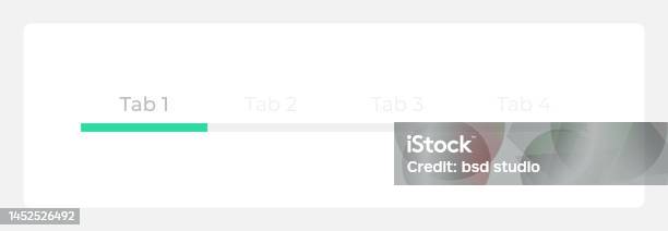 Tab Header Background Tab Page Header Ui Element Template Stock Illustration - Download Image ...
